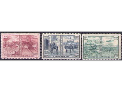 ČS 1949 / 0508-0510 / 75 rokov UPU  **
