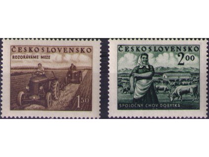 ČS 1951 / 0583-0584 / Poľnohospodárstvo **