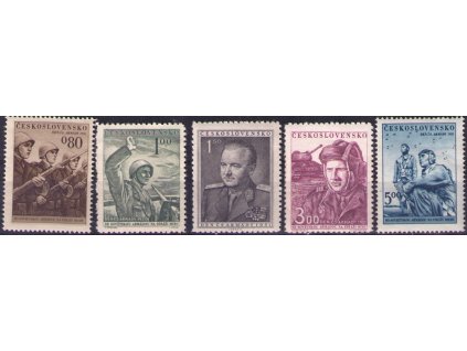ČS 1951 / 0615-0619 / Deň čs. armády **