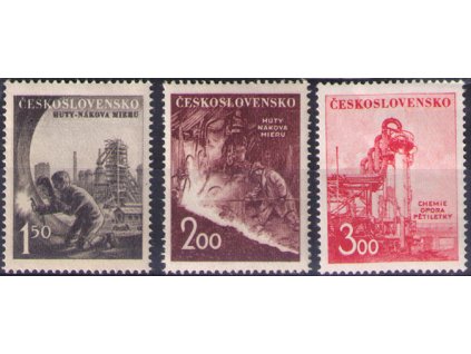 ČS 1952 / 0633-0635 / Ťažký priemysel **