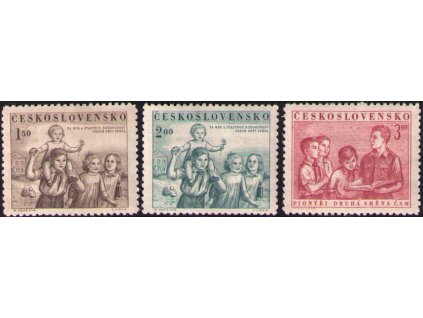 ČS 1952 / 0655-0657 / Deň detí **