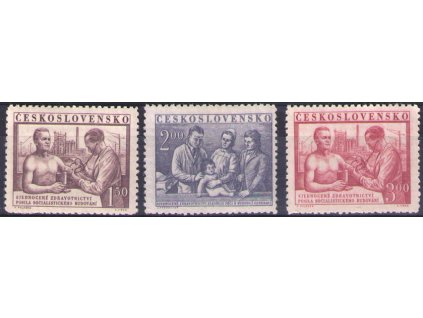 ČS 1952 / 0670-0672 / Zdravotníctvo **