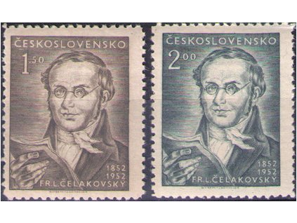 ČS 1952 / 0677-0678 / F. L. Čelakovský **