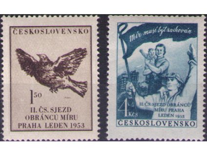 ČS 1953 / 0700-0701 / Čs. zjazd obrancov mieru **