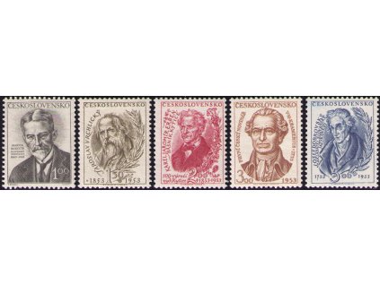 ČS 1953 / 0707-0711 / Spisovatelia **