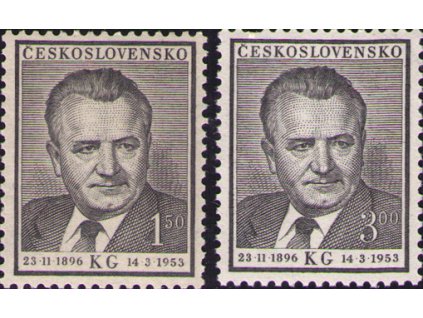 ČS 1953 / 0717-0718 / K. Gottwald **