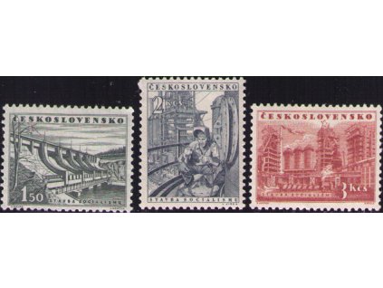 ČS 1953 / 0727-0729 / Stavby socializmu **
