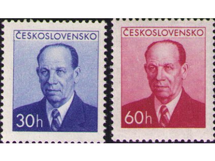 ČS 1953 / 0736-0737 / A. Zápotocký (HT) **