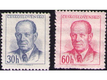 ČS 1953 / 0740-0741 / A. Zápotocký **