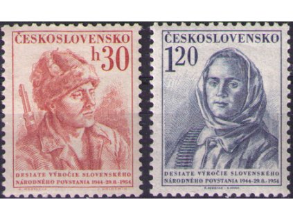ČS 1954 / 0796-0797 / SNP **