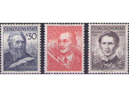 ČS 1954 / 0805-0807 / Básnici **