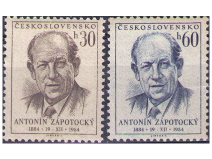 ČS 1954 / 0811-0812 / A. Zápotocký **