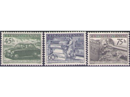 ČS 1955 / 0818-0820 / Čs. výrobky **