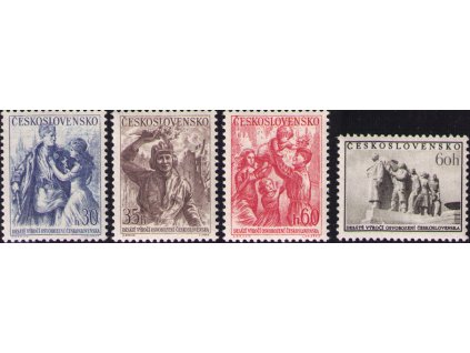 ČS 1955 / 0821-0824 / 10. výročie oslobodenia **