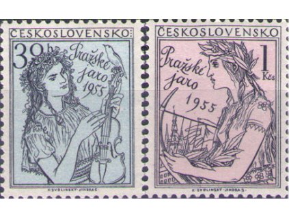 ČS 1955 / 0825-0826 / Pražská jar **