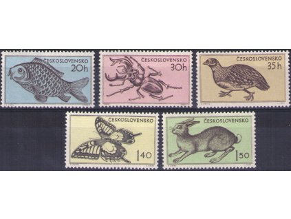 ČS 1955 / 0844-0848 / Fauna ***