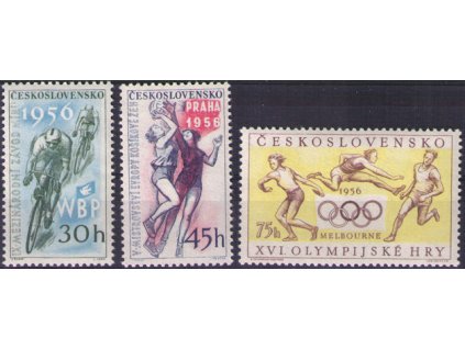 ČS 1956 / 0884-0886 / Šport **