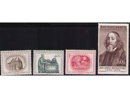 ČS 1957 / 0928-0931 / J. A. Komenský **