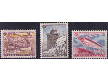 ČS 1957 / 0972-0974 / Geofyzikálny rok **