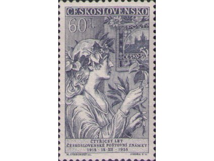 ČS 1958 / 1032 / 40 rokov čs. poštovej známky **