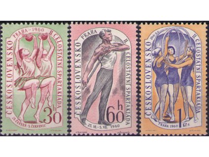 ČS 1960 / 1119-1121 / II. Spartakiáda **