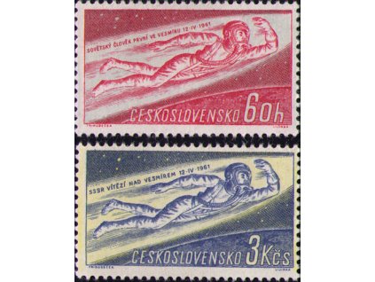 ČS 1961 / 1177-1178 / Jurij Gagarin **