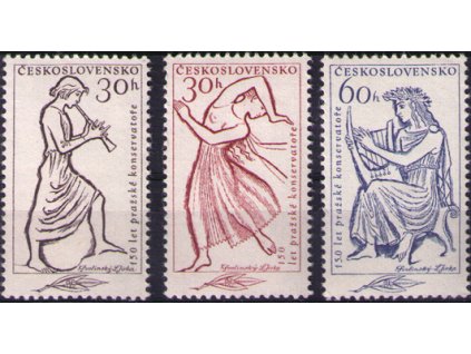 ČS 1961 / 1179-1181 / 150 r. Pražského konzervatória **