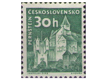 ČS 1961 / 1205 / Pernštejn (s priesvitkou) **