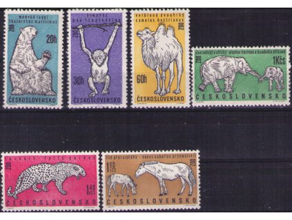 ČS 1962 / 1247-1252 / Zvieratá v našich ZOO **