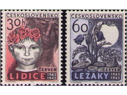 ČS 1962 / 1253-1254 / Lidice a Ležáky **