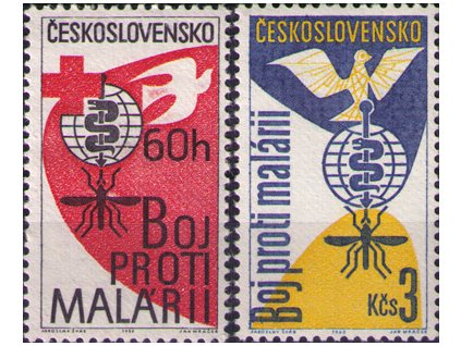 ČS 1962 / 1256-1257 / Boj proti malárii **