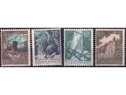 ČS 1963 / 1324-1327 / Moravský kras a Slovenský raj **