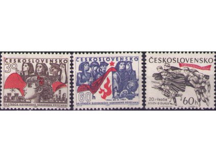 ČS 1964 / 1389-1391 / 20. výročie SNP a bojov o Duklu **