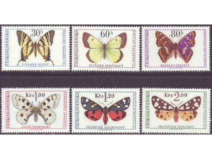 ČS 1966 / 1526-1531 / Motýle **