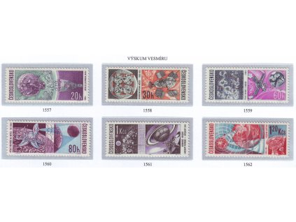 ČS 1966 / 1557-1562 / Výskum vesmíru **