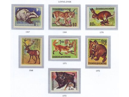 ČS 1966 / 1567-1573 / Lovná zver **