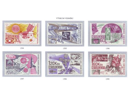 ČS 1967 / 1594-1599 / Výskum vesmíru **