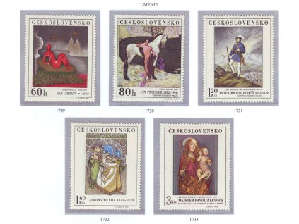 ČS 1968 / 1729-1733 / Umenie **
