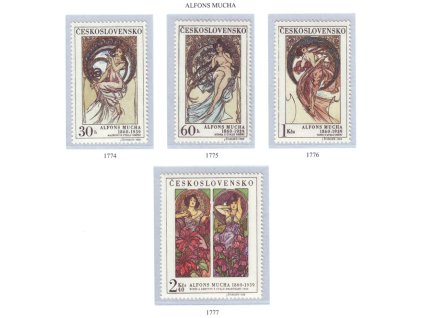 ČS 1969 / 1774-1777 / Umenie A. Muchu **
