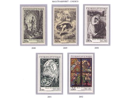 ČS 1973 / 2048-2052 / Max Švabinský **