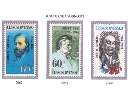 ČS 1974 / 2062-2064 / Kultúrne osobnosti **