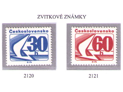 ČS 1975 / 2120-2121 / Zvitkové známky **