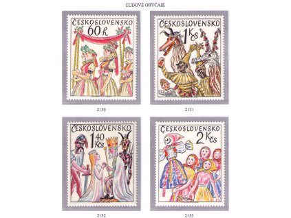 ČS 1975 / 2130-2133 / Ľudové obyčaje **