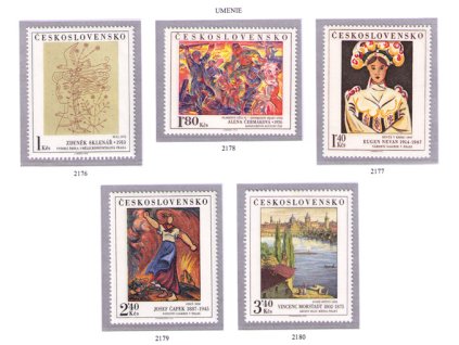 ČS 1975 / 2176-2180 / Umenie **