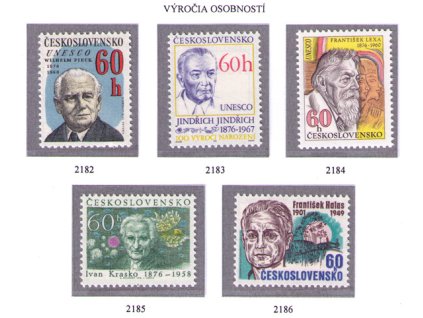 ČS 1976 / 2182-2186 / Výročia osobností **