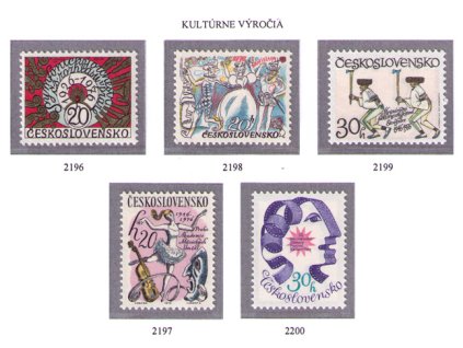ČS 1976 / 2196-2200 / Kultúrne výročia **
