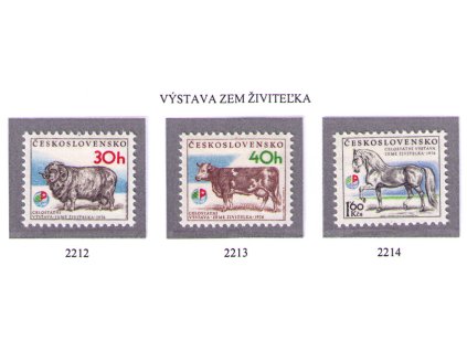 ČS 1976 / 2212-2214 / Výstava Zem živiteľka **
