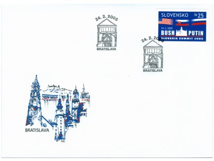 SR 2005 / 348 / Slovakia Summit / FDC
