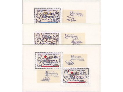 ČS 1977 / 2273-2275 H / Za Európu **