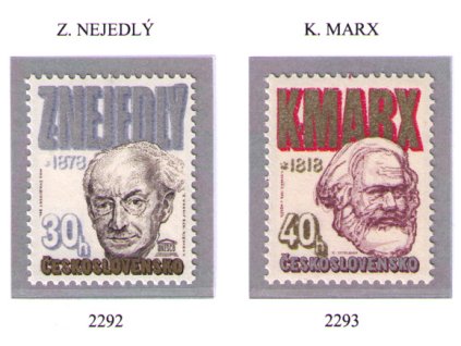 ČS 1978 / 2292-2293 / Z. Nejedlý, K. Marx **